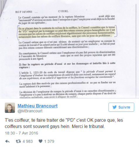 « PD » n’est pas une INSULTE chez le COIFFEUR…