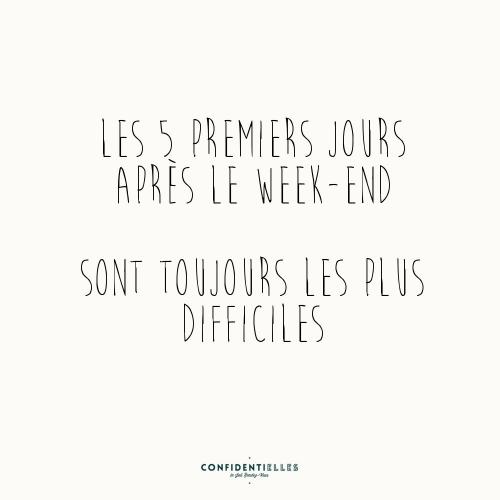 Les 5 premiers jours