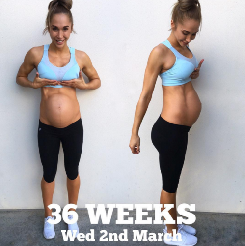 Oui, cette femme est ENCEINTE de 8 MOIS