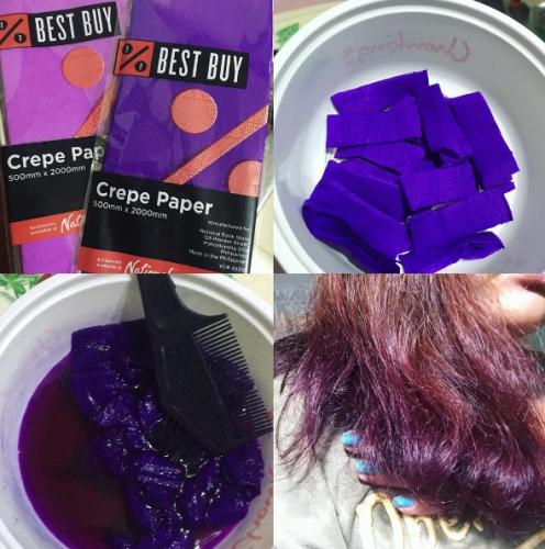 NOUVELLE TENDANCE se TEINDRE les CHEVEUX avec du PAPIER NOUVELLE TENDANCE se TEINDRE les CHEVEUX avec du PAPIER