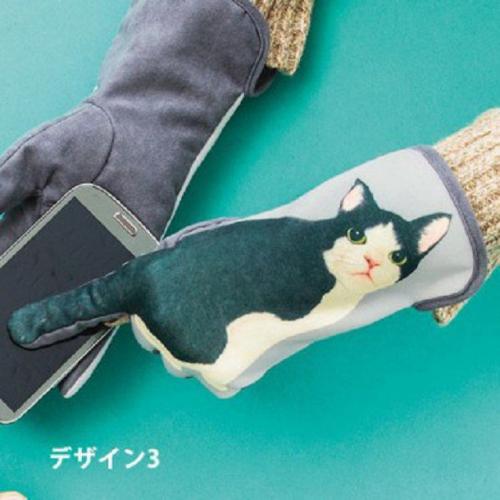 Des GANTS TACTILES en FORME DE CHAT