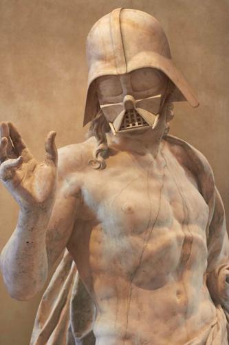 DARK VADOR en STATUE GRECQUE