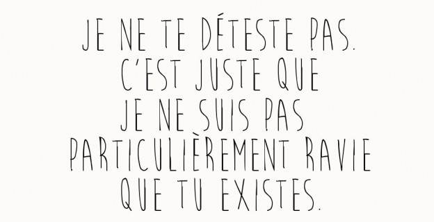Je Ne Te Deteste Pas