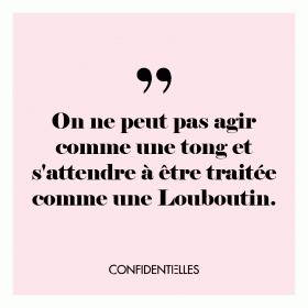 Une évidence ... On a que ce qu'on mérite. 👠