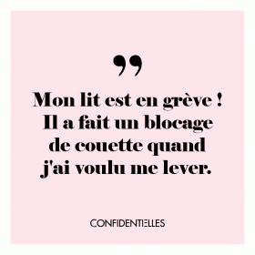 Quand tu trouves la bonne excuse pour rester couché !