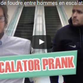 VIDEO : quand des MECS se font DRAGUER sur un ESCALATOR