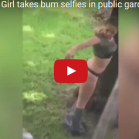 VIDÉO : SURPRISE en PLEIN "SELFIE FESSIER" dans un PARC