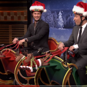 La COURSE DE TRAINEAUX endiablée entre CHRIS HEMSWORTH et JIMMY FALLON