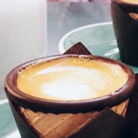 MIEUX que le CAFÉ GOURMAND : le CAFÉ servi dans un CORNET DE GLACE !