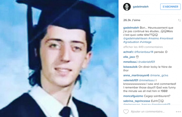 La photo de GAD ELMALEH amuse les INTERNAUTES