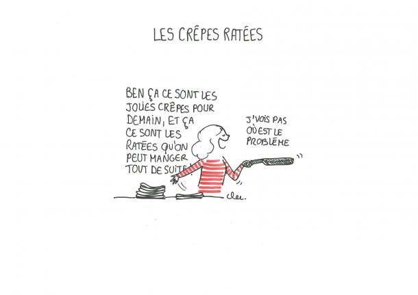 Les crêpes ratées