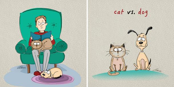 CHAT ou CHIEN : les illustrations qui ont TOUT COMPRIS