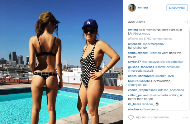 La TOP MODEL Emily Ratajkwsky montre ses FESSES et affole INSTAGRAM