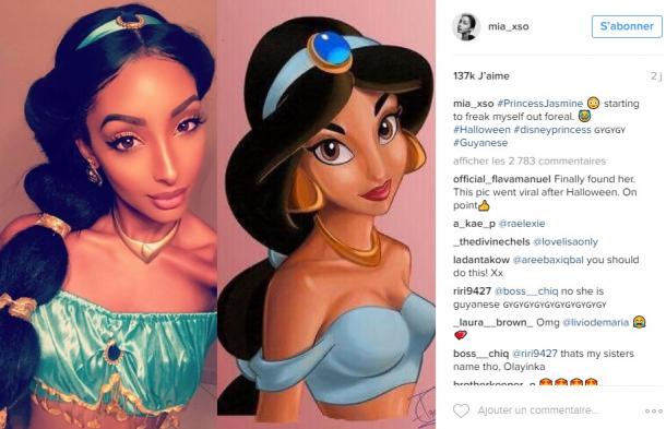 DINGUE : elle est le SOSIE de JASMINE d'Aladdin !