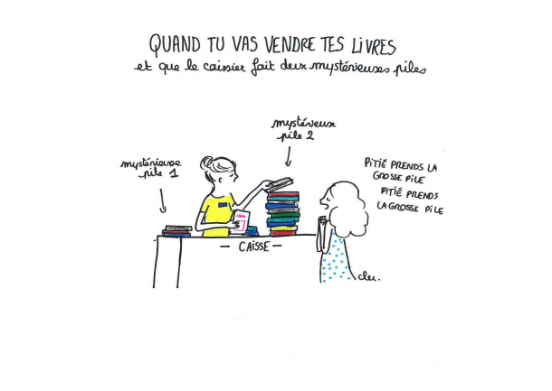 Quand on vend ses livres...