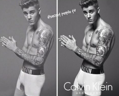 JUSTIN BIEBER : son SEXE RETOUCHÉ pour la PUB CALVIN KLEIN ?