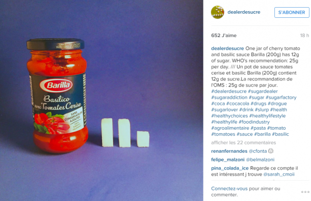 DEALER DE SUCRE, cet incroyable compte Instagram qui déniche le sucre caché dans nos aliments