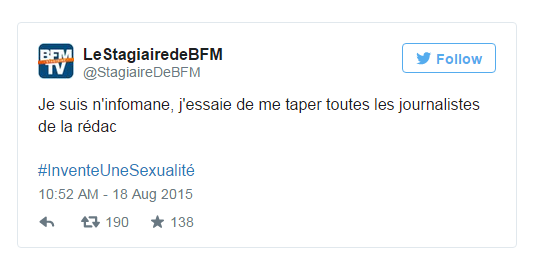 Le HASHTAG du jour ou comment les twittos revisitent les codes de la SEXUALITE