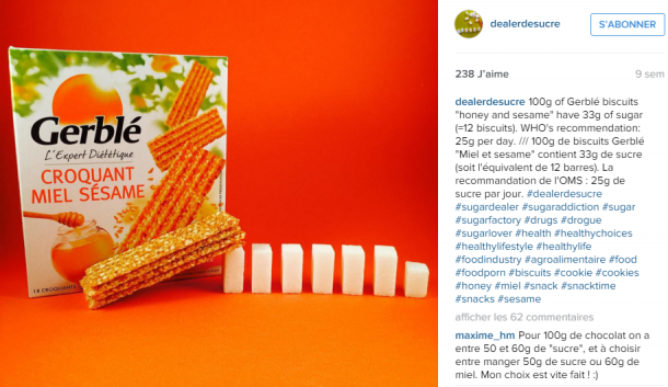 DEALER DE SUCRE, cet incroyable compte Instagram qui déniche le sucre caché dans nos aliments