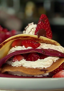 Crêpes gourmandes aux fraises !