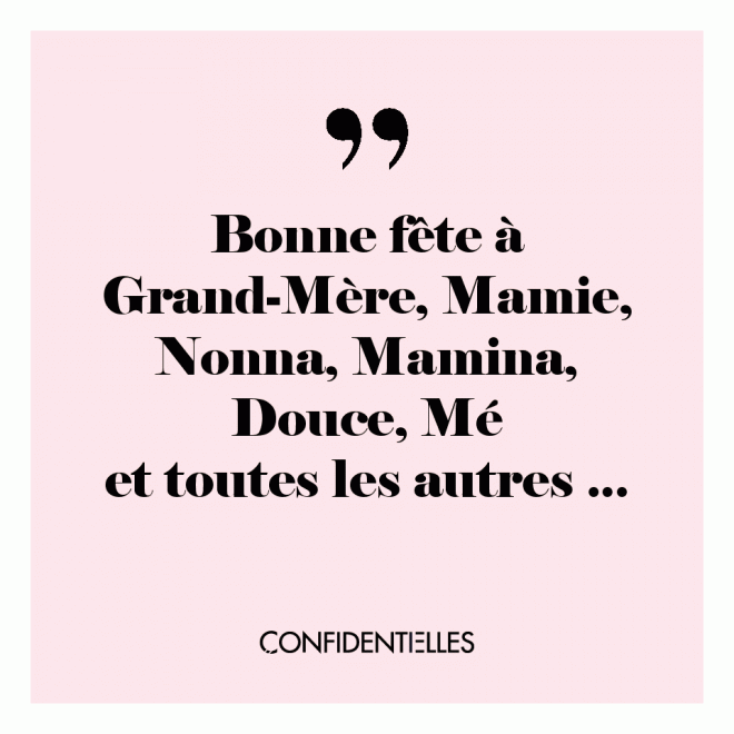 Aujourd'hui, c'est la fête des grands-mères 😍 On pense à vous et on vous aime ❤️❤️❤️