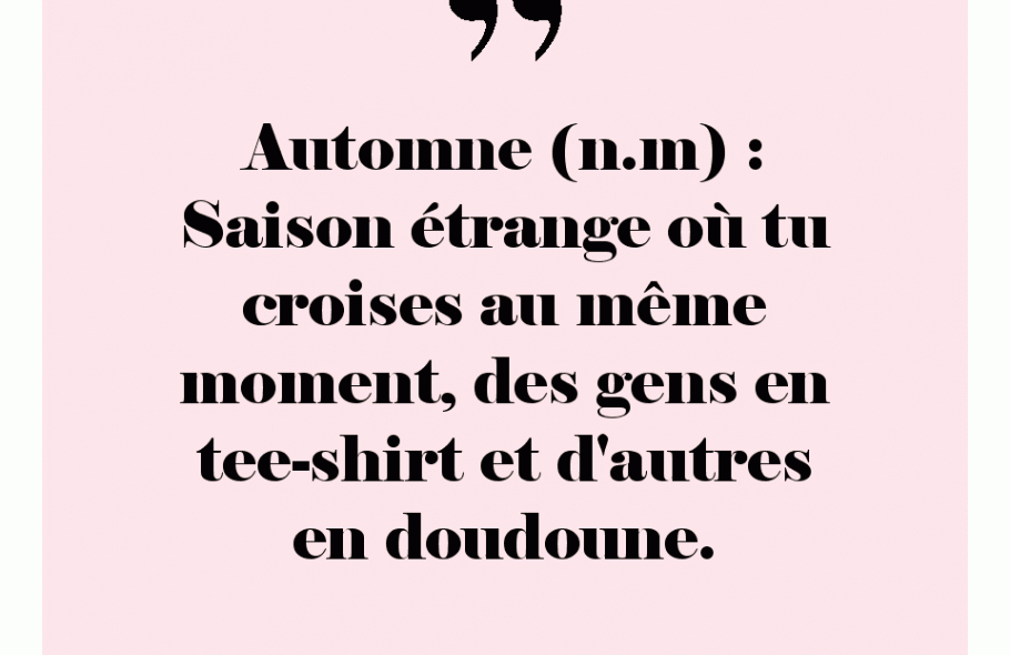 Vous êtes plutôt team tee-shirt ou doudoune ?