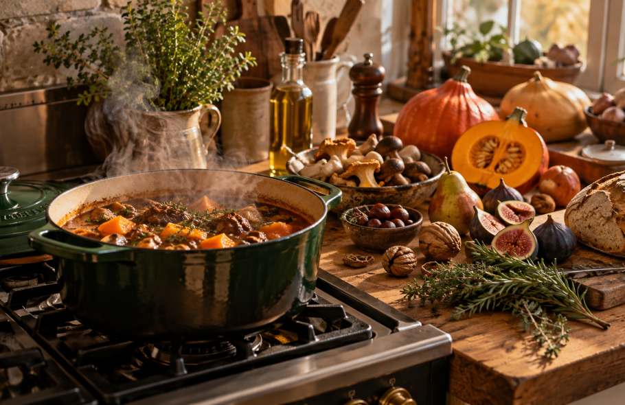 Menu d'automne : on range la tomate-mozza, on sort la cocotte