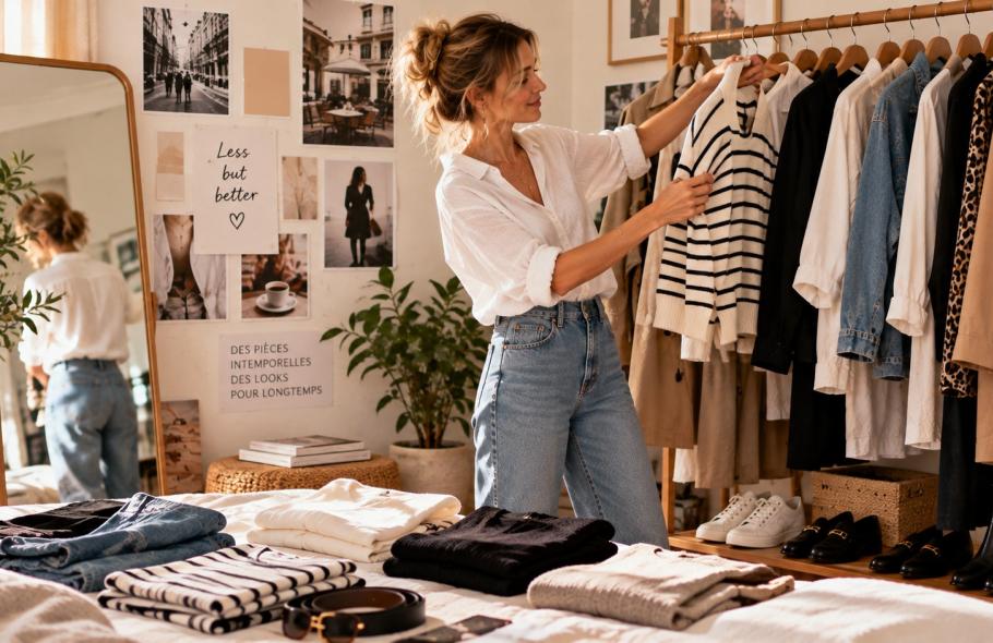 Garde-robe capsule : construire un dressing qui marche sans se ruiner ni s'ennuyer
